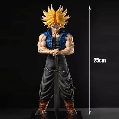 25cm/9.84in Anime Dragon Ball Z Trunks Figuur Toekomstige Trunks Actiefiguren MPVC Beeld Verzameling Model Speelgoed voor Kinderen Cadeaus black