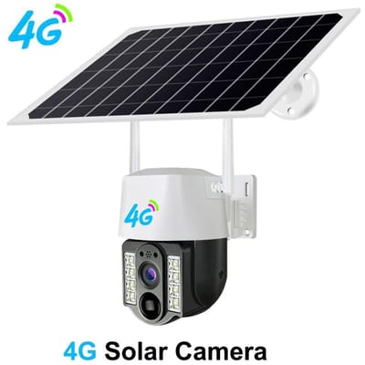 4G 1080P SIM-kaart Solar Smart Camera 4K CCTV WiFi IP Buiten Dual Lens Draadloze camera Waterdichte CCTV Thuisbeveiliging Bescherming 4G Camera