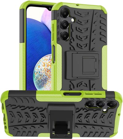 Coverup Hoesje - Geschikt voor Samsung Galaxy A15 Hoesje - Coverup Rugged Kickstand Back Cover - Groen