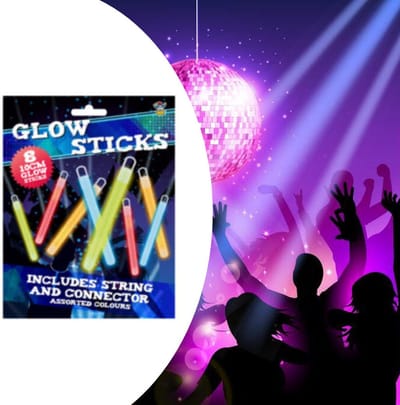 Henbrandt - 8 Stuks Neon Glowsticks Halskettingen - Feestartikel - Glow in the Dark Halsketting - Mix van 4 Kleuren - Glow Break Lights - Ideaal voor Feesten, Festivals en Carnaval
