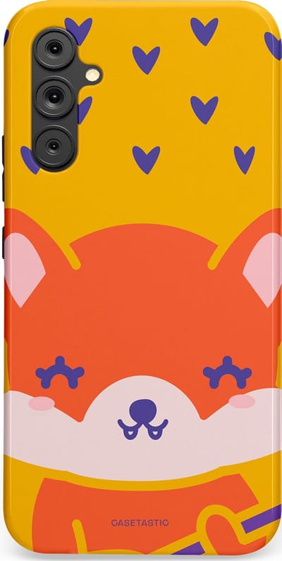 Casetastic Hoesje Geschikt voor Samsung A34 (5G) - Stijlvolle Beschermende Duo-layer Case - Vossen beat