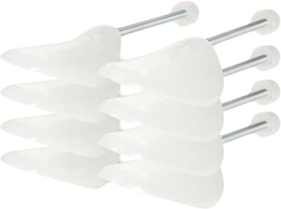 Famanu – Schoenspanners set - 4 paar - verstelbaar maat 38–44 - kunststof schoenvormers voor dames en heren - zwart