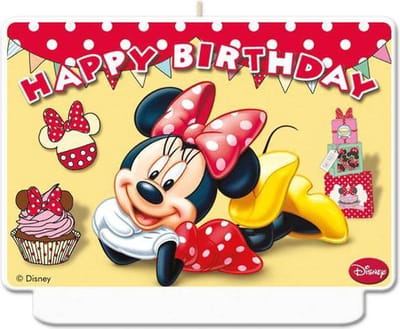 Minnie Mouse Kaars Café 9cm