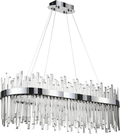 Toolight App1514-Cp80 Hanglamp Chroom 80X35X95Cm