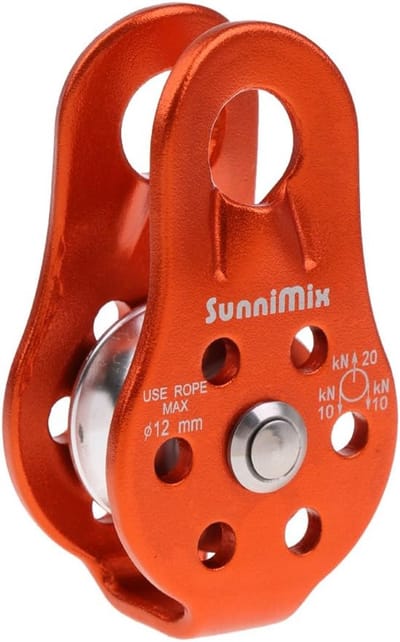 Vaste Zijkatrol - Klimschijf - Bergbeklimmen Verkennen - Lichtgewicht Duurzaam - 8x4.3x2.8cm - Oranje