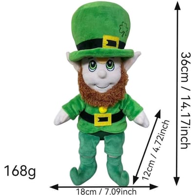 St Patrick's Day Pluche Pop Groene Hoed Cartoon Knuffel Zacht Speelgoed Kerst Verjaardagscadeau voor Kinderen Jongens Meisjes green