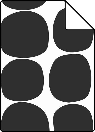 Proefstaal ESTAhome behang grafisch motief zwart wit - 26.5 x 21 cm - 139090-S