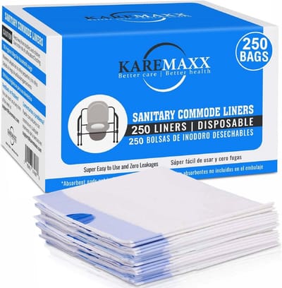 250 Universele Lekvrije Commode Liners voor Nachtkastje en Draagbaar Potje - Geurloos en Hygiënisch