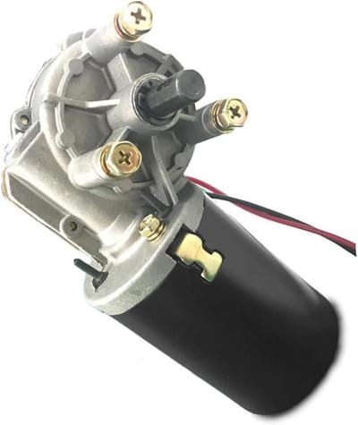 Versnellingsbak Motor - Draaiende Motor - Garagedeur Automatisering - Hoge Koppel - 60W - Zwart