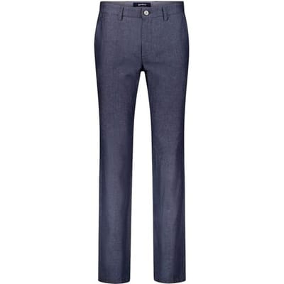 Gardeur Broek Baxter Everyday Essential Multi Fabric Cool Touch Linnen Blend Navy / male