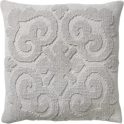 Dutch Decor TOMMY - Kussenhoes van katoen Micro Chip 45x45 cm - grijs - met rits - zonder binnenkussen