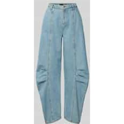 Loose fit jeans van katoen
