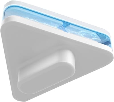 Magnetische Glasreiniger - Dubbelzijdig Wisser - Ramen Zemen - Driehoekig Ontwerp - 20-35mm - Wit