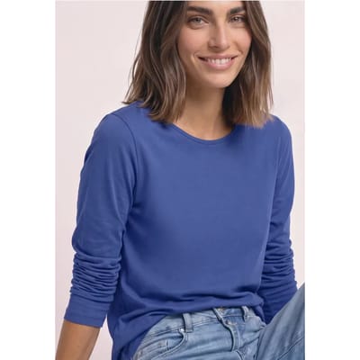 Effen shirt met lange mouwen
