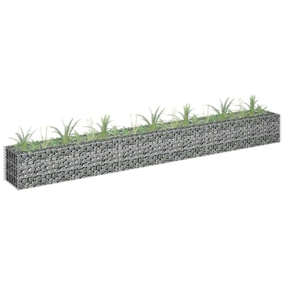 vidaXL - Gabion - plantenbak - verhoogd - 270x30x30 - cm - gegalvaniseerd - staal