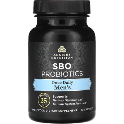 Ancient Nutrition, Men's, SBO Probiotic, 25 Billion CFU, 30 Capsules