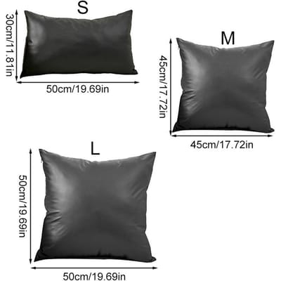 PU Leer Waterdichte Kussensloop Effen Kleur Kussenhoezen Bank Sierkussenhoes Hoes Voor Slaapkamer Woonkamer Huisdecoratie 30x50cm