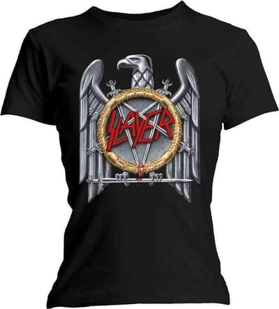 Slayer - Silver Eagle Dames T-shirt - M - Zwart