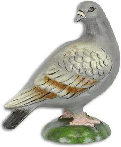 MadDeco - beeldje - gietijzer - duif - gekleurd