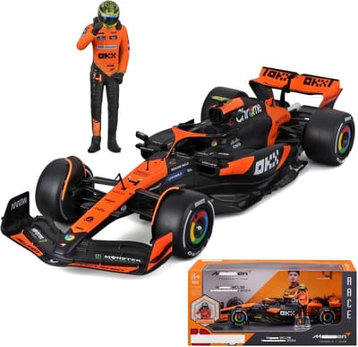 Model Raceauto - Miniatuur Replica - Verzamelaars Display - Gedetailleerde Schaal - 1:24 Schaal - Oranje