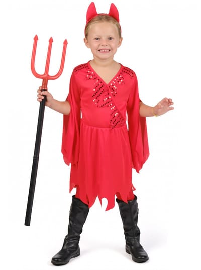 RUBIES FRANCE - Rood duivelsmeisje vermomming - 92/104 (3-4 jaar)