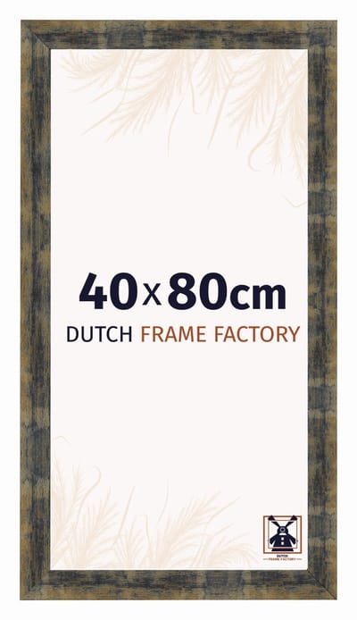 Fotolijst 40x80 cm - MDF - Blauw Goud Gemeleerd - Praag