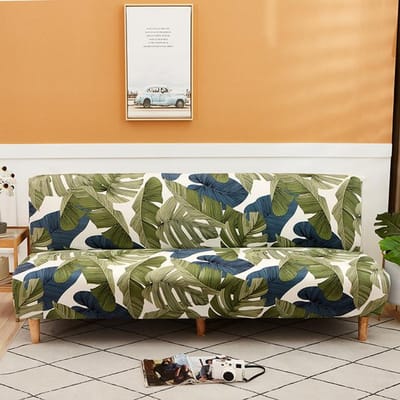 Bankbedhoes Voor Woonkamer Opvouwbare Bankhoezen Elastisch Spandex Materiaal Zachte Slipcovers M (length 160-185cm)
