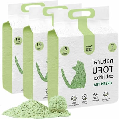 Kattenbakvulling Tofu - Plantaardig Zand - Kattenbak Reinigen - Stofvrije Klontvorming - 75 kg - Natuurlijk