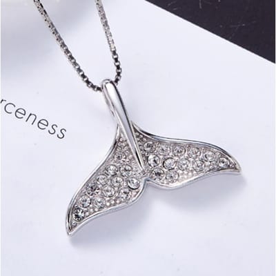 Visstaart Ketting Modieuze en Eenvoudige Ketting Item Fris Accessoire gray