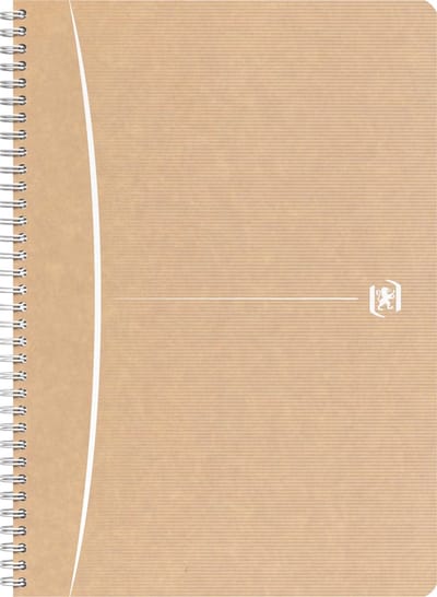 Oxford Touareg spiraalschrift, 180 bladzijden, ft A4, geruit 5 mm, geassorteerde kleuren, 1 stuk