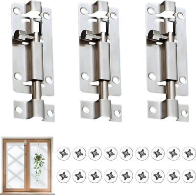 Veiligheidskarabijnhaak met Hangslot, Vergrendelbare Karabiner voor Deuren, Ramen en Kasten - Robuust en Betrouwbaar Accessoire voor Buitenactiviteiten