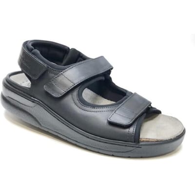 Mobils by Mephisto VALDEN Heren Sandaal - Extra Breed - Zwart - Maat 45