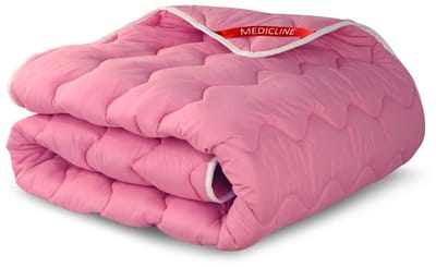 Dekbed 140x200 cm het hele jaar door anti-allergeen microvezel roze silicone