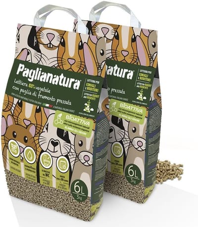 Knaagdier Strooisel - Huisdier Bodembedekking - Kooi Schoonhouden - Hoog Absorberend - 2x 3 kg - Natuurlijk