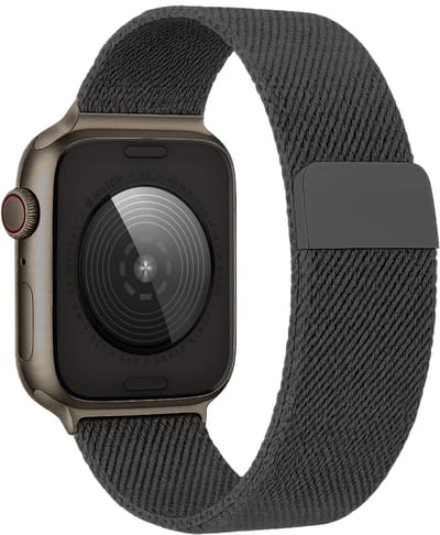 Milanees Horlogebandje Geschikt voor 38/40/41 mm Band Milanees - Bandje Geschikt voor 38/40/41 mm Bandje Milanees - Zwart