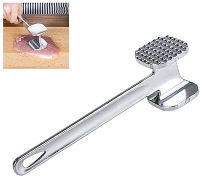 Dailygoods- Vleessender Schokbestendig - Vleeshamer - Keuken Gereedschap - Aluminium Legering - 20 cm - Duurzaam