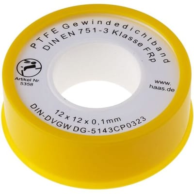 HAAS Allgas PTFE Thread Sealing Tape FRp for Fine Thread 5358