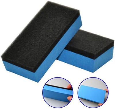 Dailygoods- Coating Spons 10 Stuks - Keramische Coating - Applicator Pads - EVA Spons - Auto Polijsten - Hoogwaardige Materialen - Blauw/Zwart - Autowax Spons