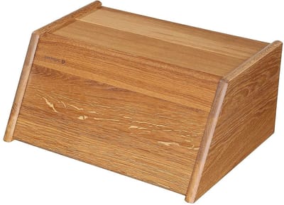 Broodtrommel - Broodbox - Brood bewaren - Klapdeksel - 40 cm - Bruin
