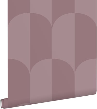 ESTAhome behang art deco bogen paars - 50 x 900 cm - 131237