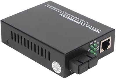 Allecto - Gigabit Ethernet Fiber Converter - Multimode - 1000 Mbps - Compact formaat - RJ45 - Ideaal voor netwerkuitbreiding - Geschikt voor thuis ...