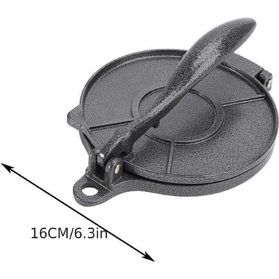 1pc Tortilla Pers 6.3 Inch DIY Handmatige Maïs Aluminiumlegering Tortilla's Pers Maker Gietijzer Zelfgemaakte Pannenkoeken Keukengereedschap