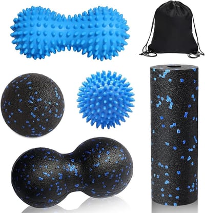 Set van 5 Kleine Massageballen voor Voeten, Trigger Point Therapie, Spierontspanning en Pijnverlichting voor Rug, Nek en Benen
