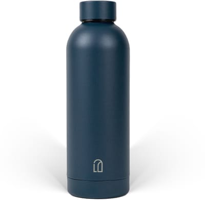 Loti Living Thermosfles Blauw - 500 mL - RVS Waterfles - Dubbelwandige Thermosfles - Lekvrij - Herbruikbare Drinkfles voor Koud & Warm