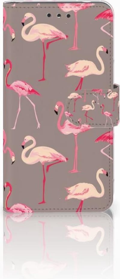 Nokia 2 Telefoonhoesje met Pasjes Flamingo