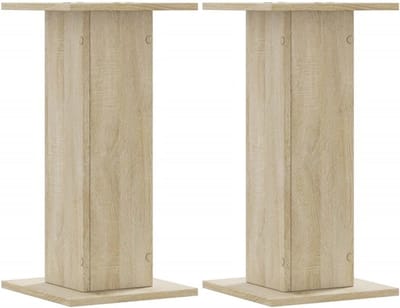Speakerstandaards voor Luidsprekers - 2 Stuks - Hout Sonoma Eiken - Verstelbare Box Standaard