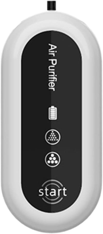 Persoonlijke Luchtreiniger - Draagbaar Apparaat - Reizen en Werk - Geavanceerde Luchtkwaliteit Sensor - 2.5 x 9.5 x 2.5 cm
