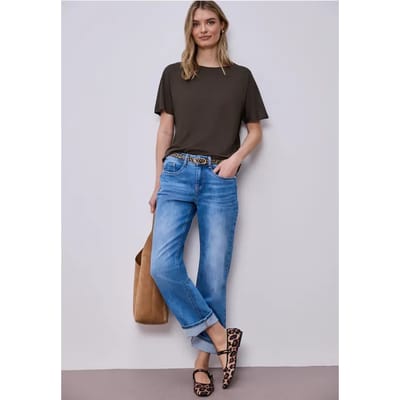 Basic Shirt met schouders