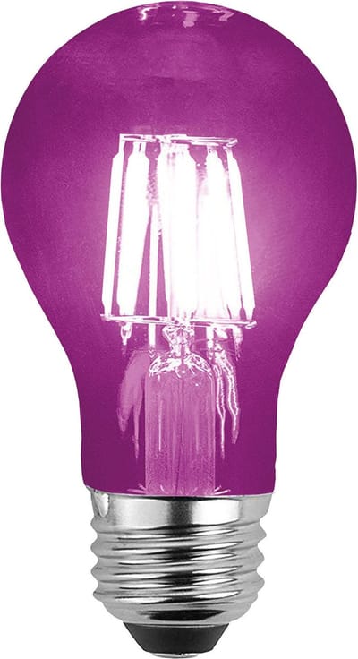 Fiestas Halloween feestverlichting lamp gekleurd - paars - 5W - E27 fitting - griezelige decoratie