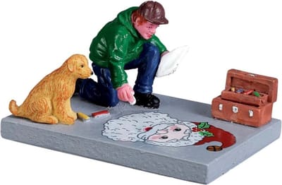 Lemax - Sidewalk Chalk Artist - Kersthuisjes & Kerstdorpen